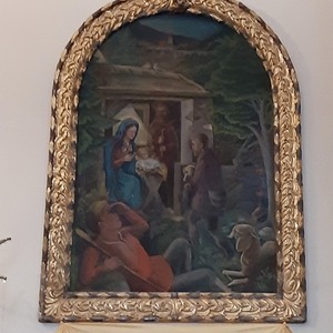 Virtuelle Kirchenführung / Pfarrarchiv Hirschbach Krippenbild von Franz von Zülow