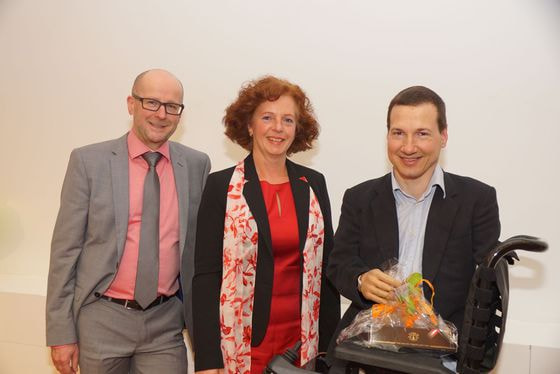 V. l.: Dr. Christian Pichler, Sylvia Zellinger und Tagungsreferent Dr. Georg Fraberger.