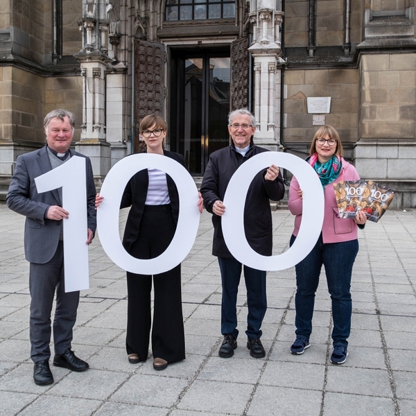 von links: Bischof Manfred Scheuer, Martina Resch, Bischofsvikar Johann Hintermaier & Karin Imlinger-Bauer